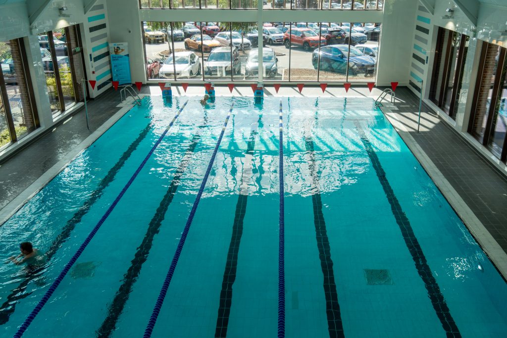 swimming pool at a sustainable country club in kent