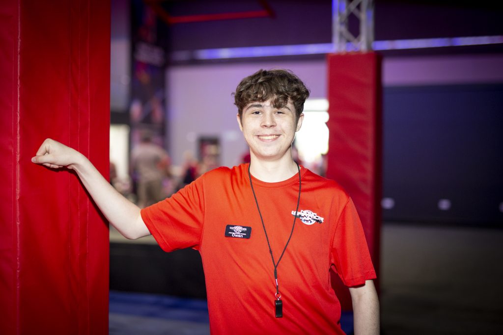 ninja warrior employee who started through the apprenticeship scheme at Burhill group