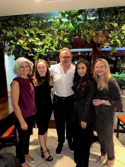 staff members from burhill group at christmas party